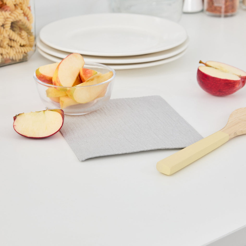 Clean Tek Professional Gray Reusable Swedish Dishcloth - 6 3/4" x 7 3/4" - 200 count box
