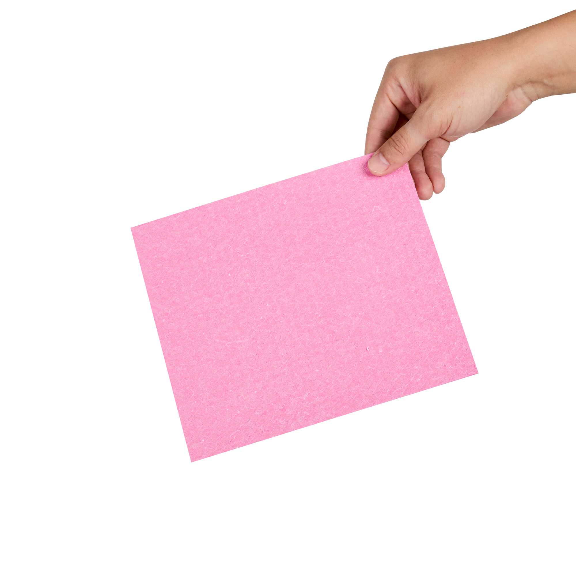 Clean Tek Professional Pink Reusable Swedish Dishcloth - Biodegradable - 6 3/4" x 7 3/4" - 10 count box