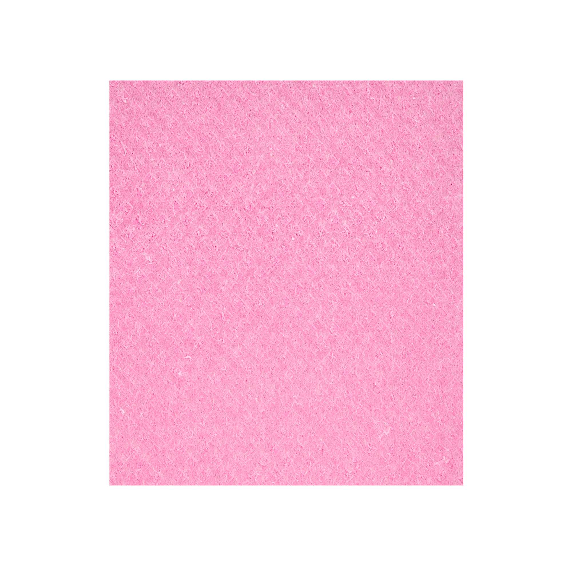 Clean Tek Professional Pink Reusable Swedish Dishcloth - Biodegradable - 6 3/4" x 7 3/4" - 10 count box