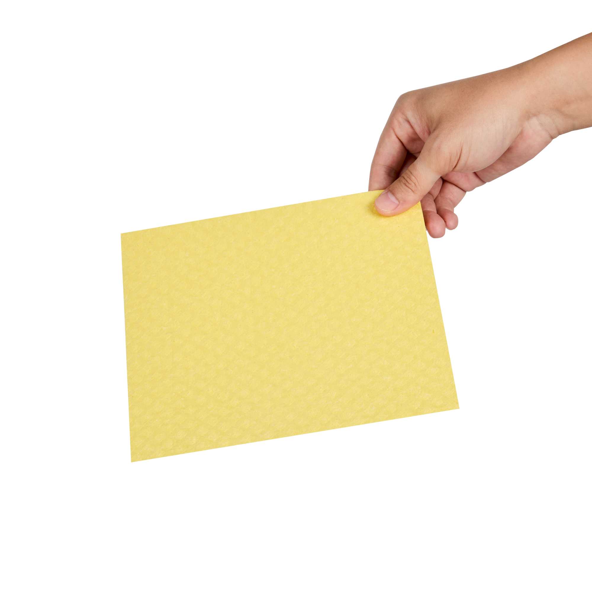 Clean Tek Professional Yellow Reusable Swedish Dishcloth - Biodegradable - 6 3/4" x 7 3/4" - 10 count box