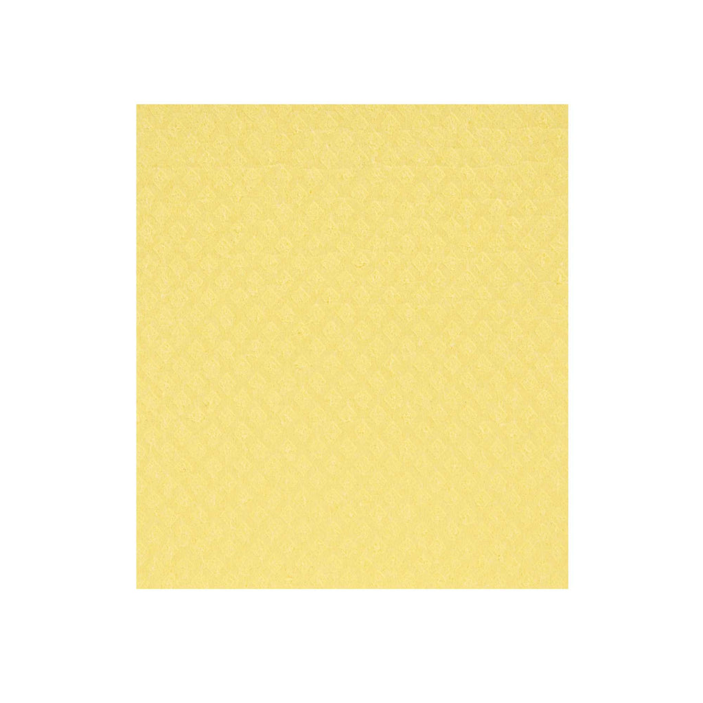 Clean Tek Professional Yellow Reusable Swedish Dishcloth - Biodegradable - 6 3/4" x 7 3/4" - 10 count box