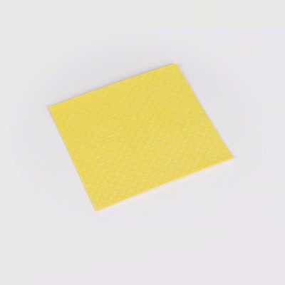 Clean Tek Professional Yellow Reusable Swedish Dishcloth - 6 3/4" x 7 3/4" - 200 count box