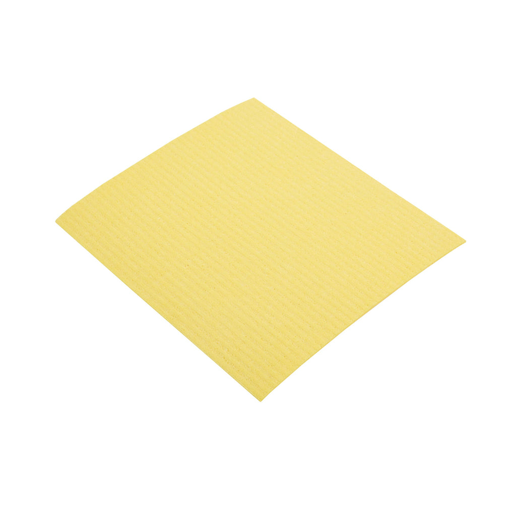 Clean Tek Professional Yellow Reusable Swedish Dishcloth - 6 3/4" x 7 3/4" - 200 count box