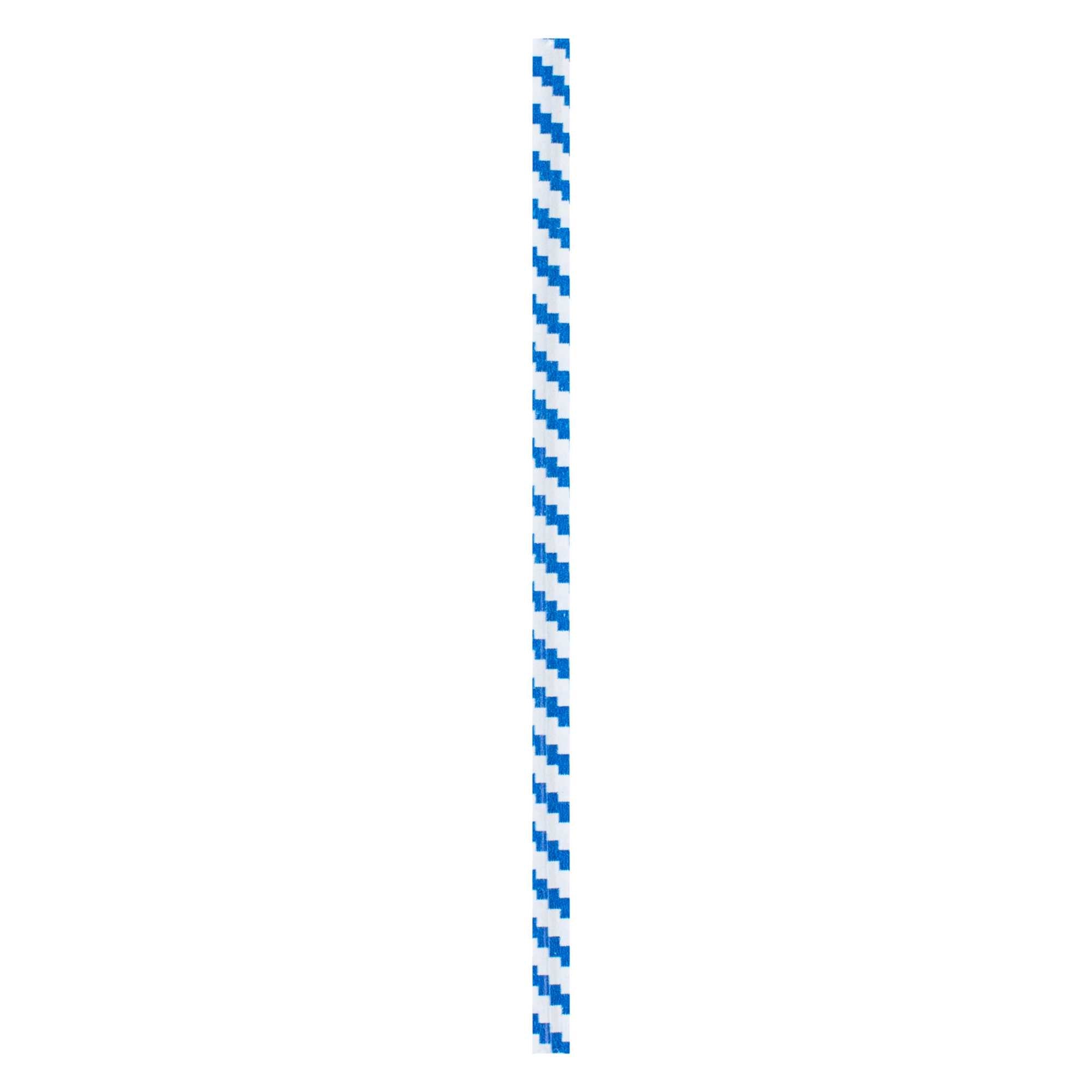 Bag Tek Blue Stripe Paper Twist Tie / Bag Tie - Laminated - 4" - 5000 count box