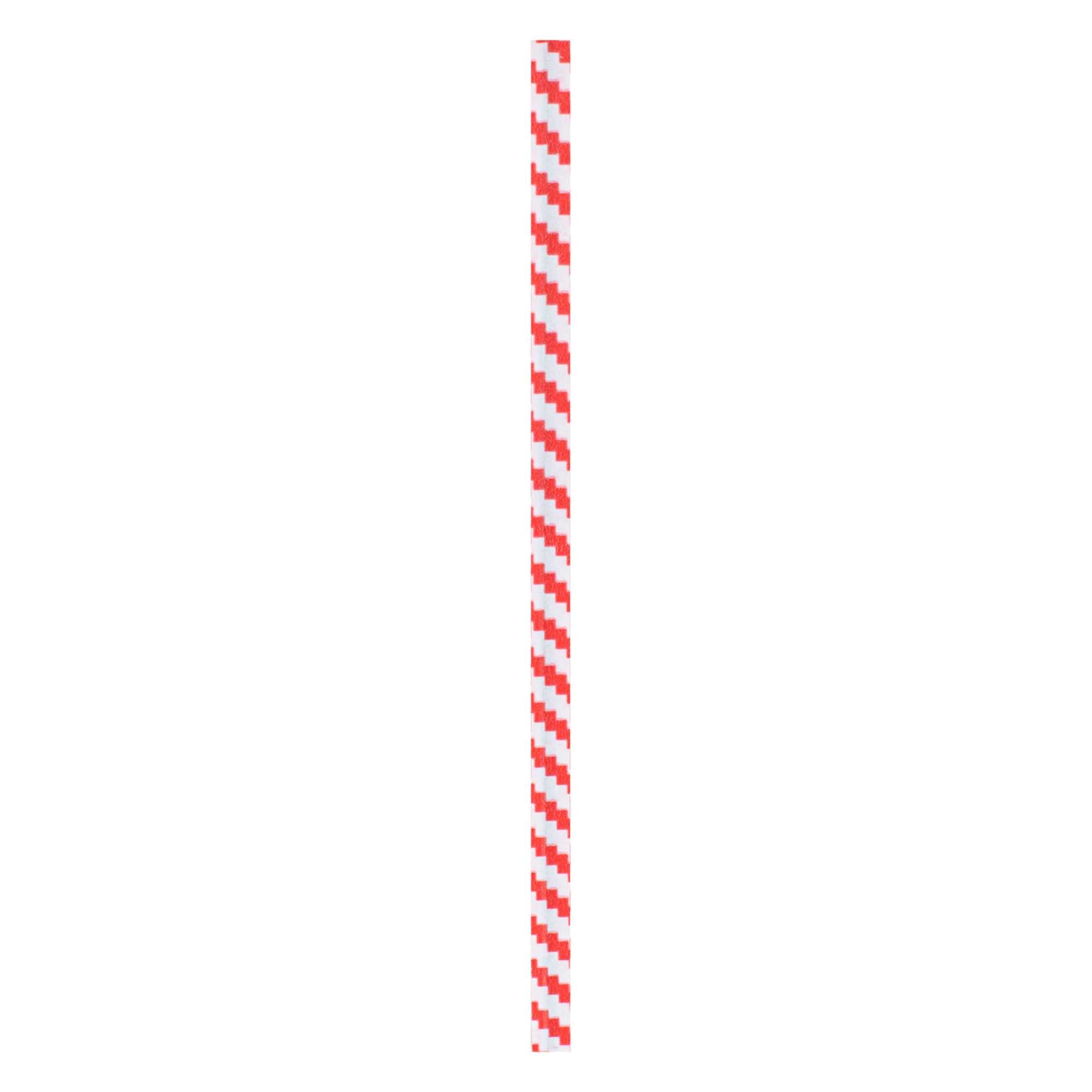 Bag Tek Red Stripe Paper Twist Tie / Bag Tie - Laminated - 4" - 500 count box