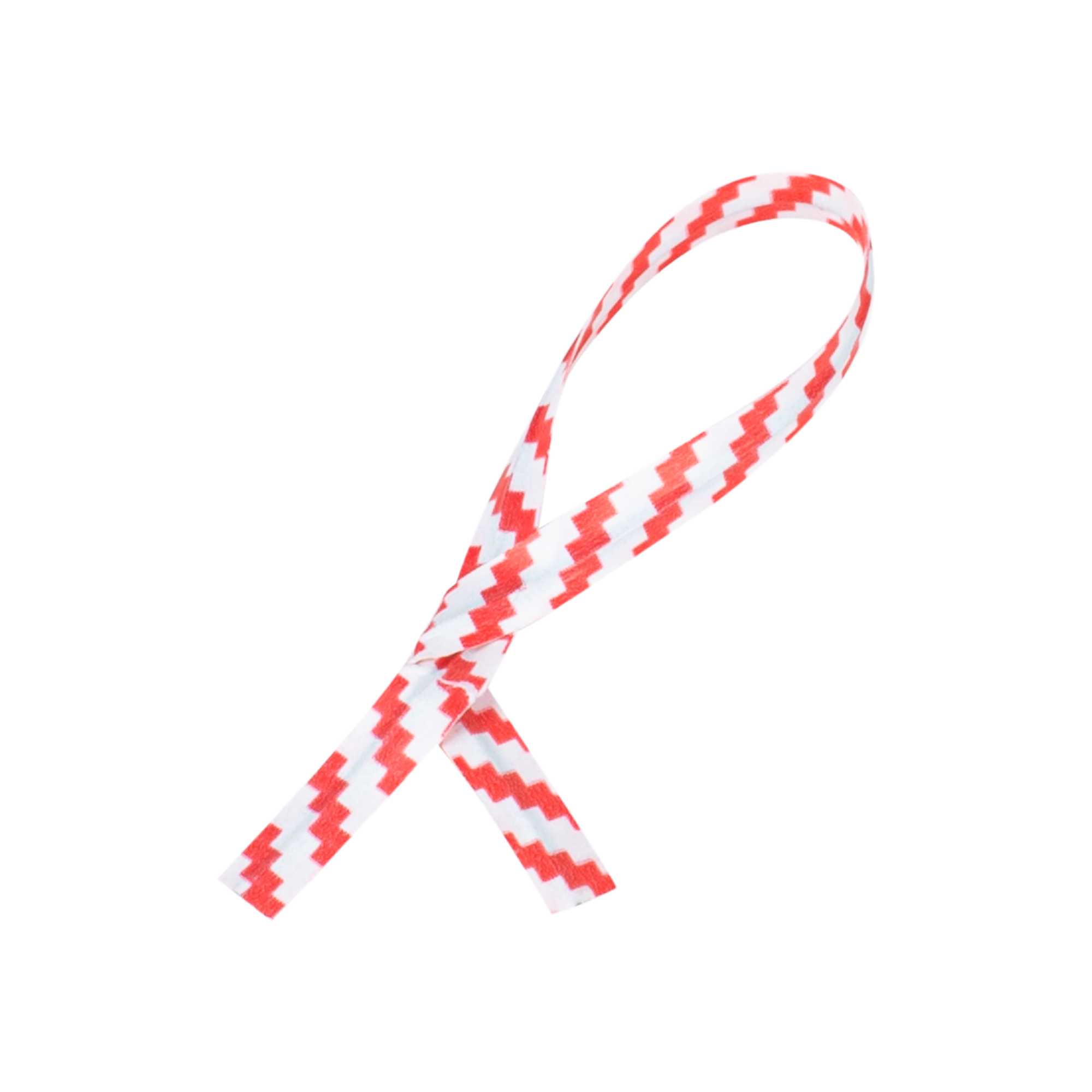 Bag Tek Red Stripe Paper Twist Tie / Bag Tie - Laminated - 4" - 500 count box