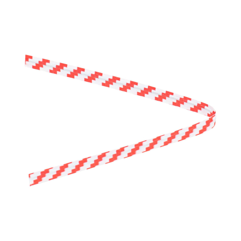 Bag Tek Red Stripe Paper Twist Tie / Bag Tie - Laminated - 4" - 50000 count box