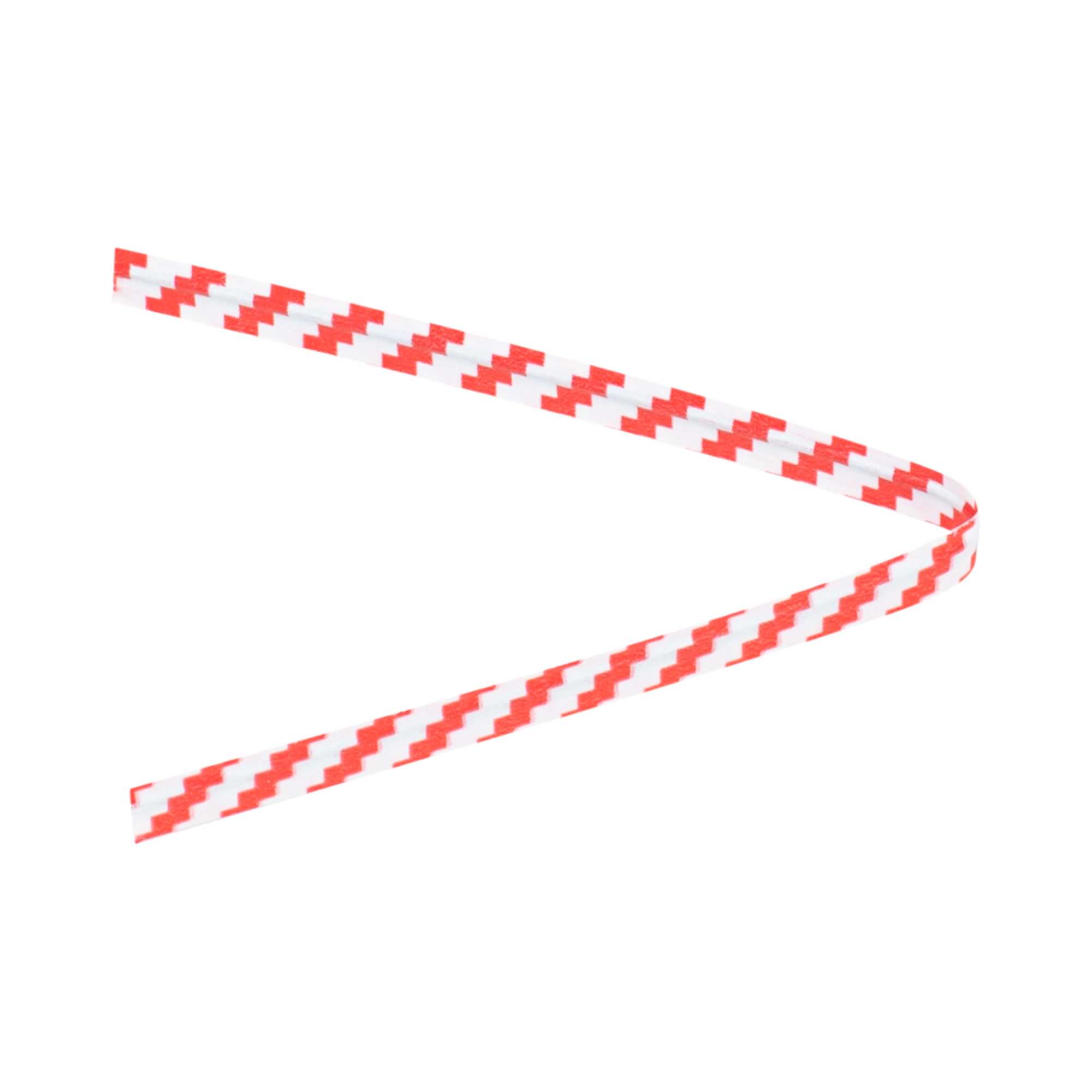 Bag Tek Red Stripe Paper Twist Tie / Bag Tie - Laminated - 4" - 5000 count box