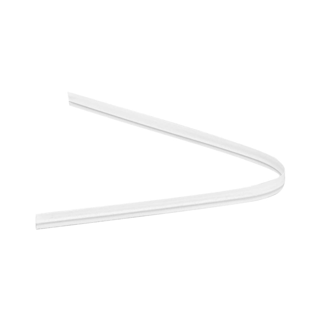Bag Tek White Paper Twist Tie / Bag Tie - Laminated - 4" - 50000 count box