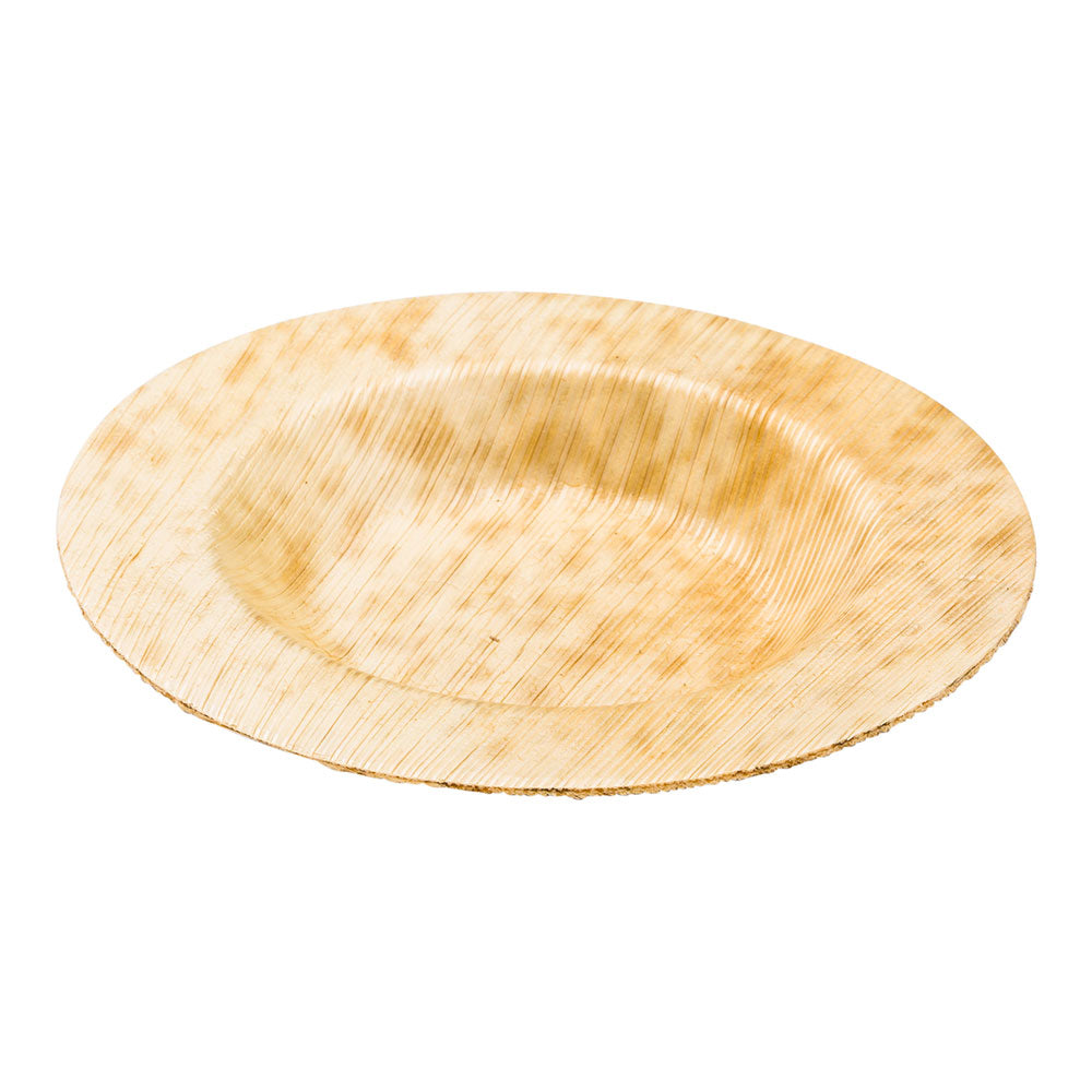 Bambuddha Round Natural Bamboo Small Plate - 3 1/2" x 3 1/2" - 100 count box