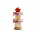 Pixy Natural Bamboo Pick / Pedestal - Reversible - 1 1/2" x 4" x 1 1/2" - 100 count box