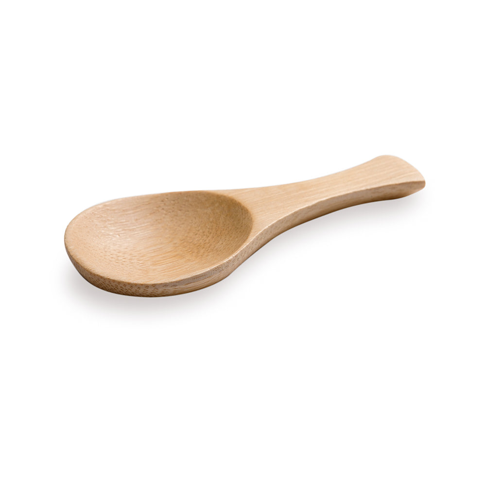 Bambuddha Natural Bamboo Spoon - Carved - 3 1/2" x 1 3/4" - 100 count box