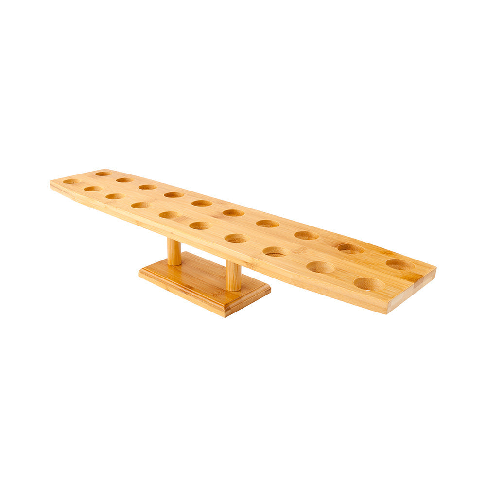 Bambuddha Oval Natural Bamboo Cone Stand - 20 slots - 22 1/2" x 4 1/4" x 4 1/4" - 1 count box