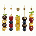 Pixy Gold Bamboo Luxury Metal Beaded Pick - 4" - 1000 count box
