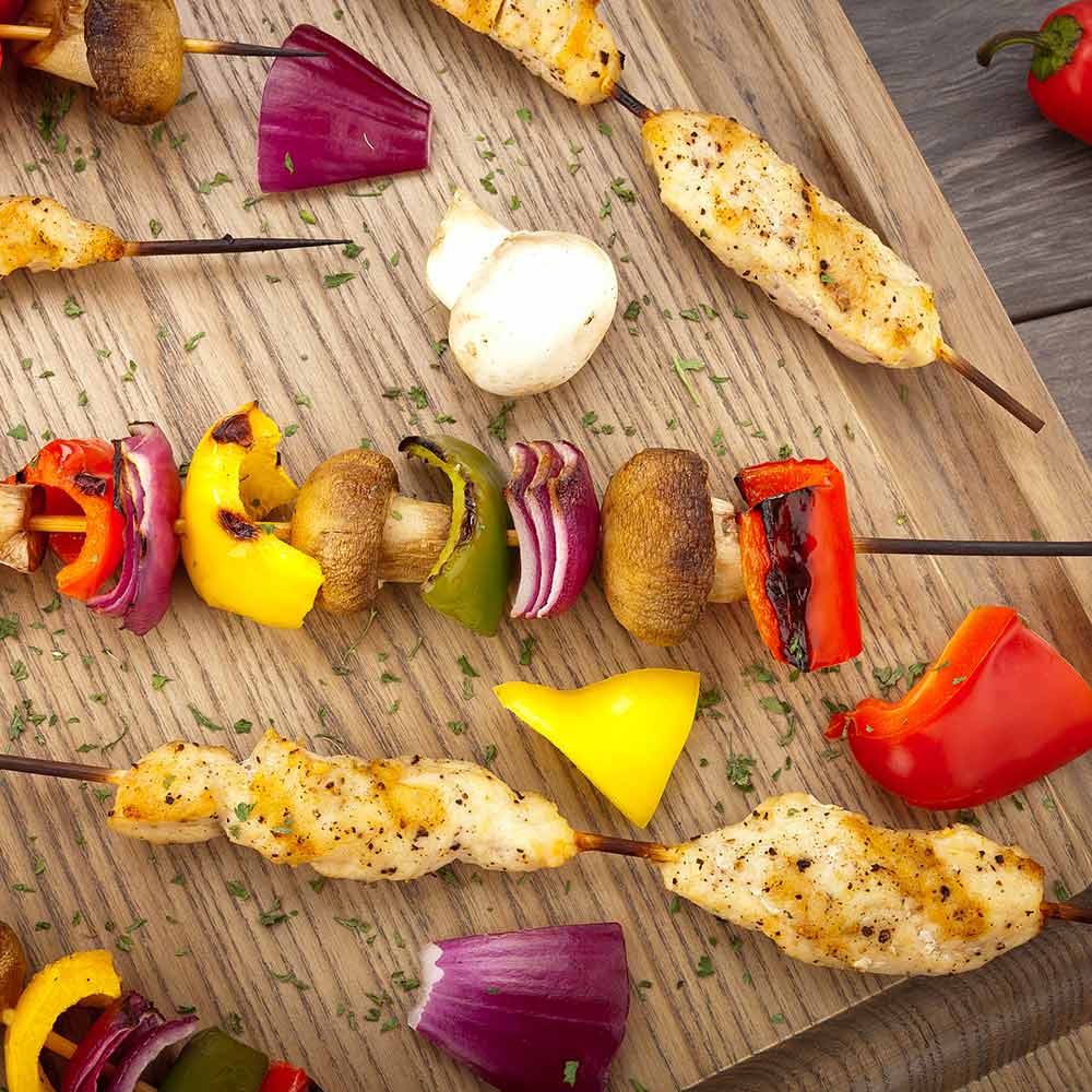 Pixy Robata Sturdy Natural Bamboo Grilling Skewer - 12" - 1000 count box