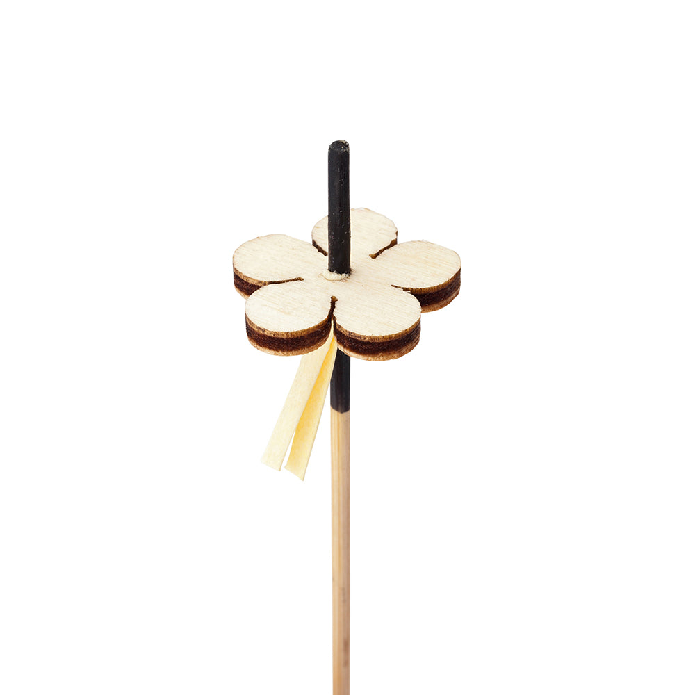Pixy Bamboo Flower Top Pick - 4" x 3/4" x 3/4" - 500 count box