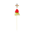 Pixy Bamboo Flower Top Skewer - 6" x 3/4" x 3/4" - 500 count box