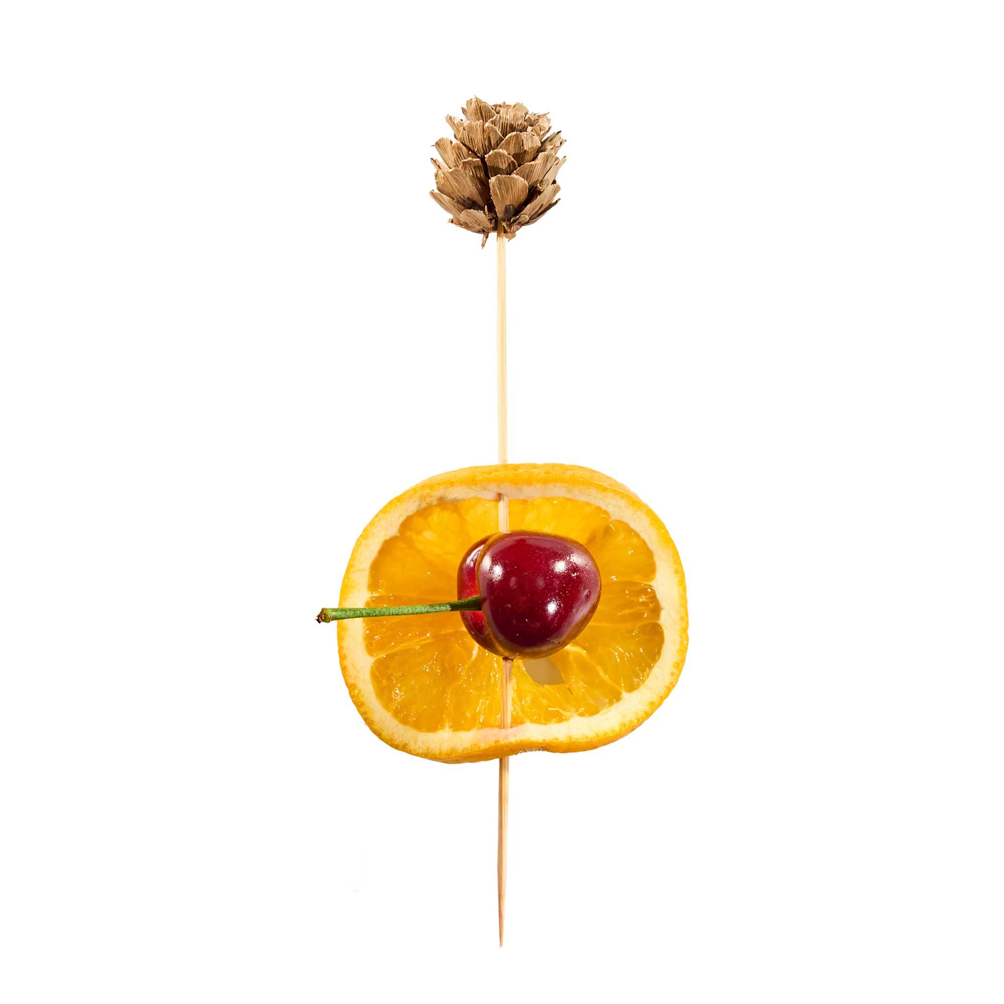 Pixy Natural Bamboo Mini Pine Cone Skewer - 6" x 3/4" x 3/4" - 500 count box