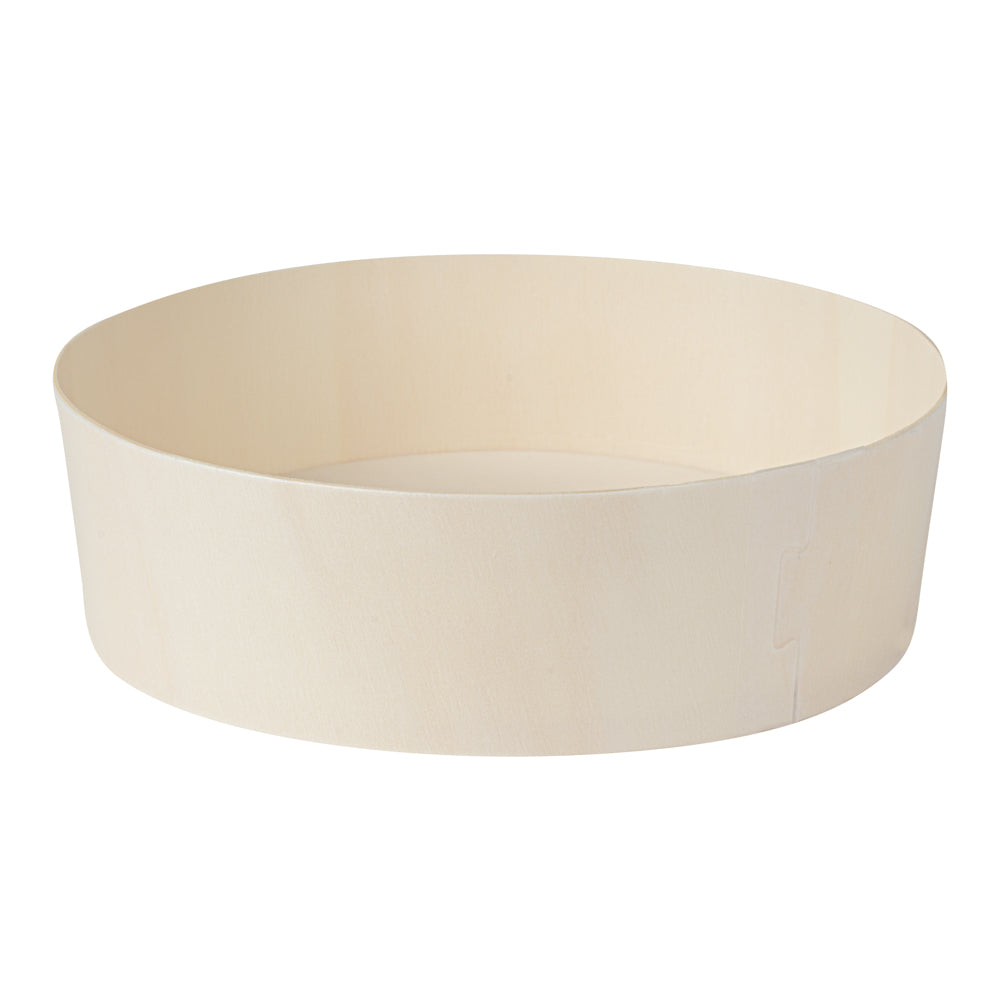 Taipei 16 oz Round Poplar Small Container - 6" x 6" x 1 3/4" - 100 count box