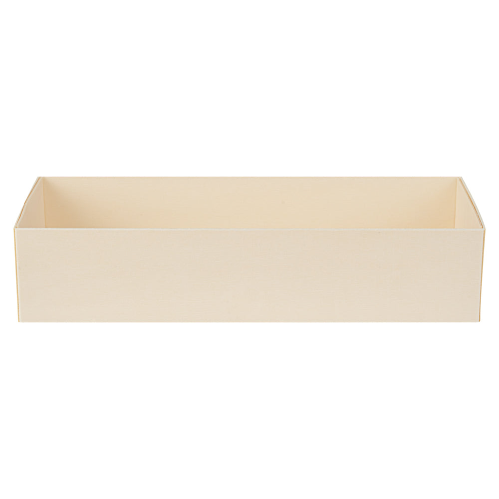 Taipei 18 oz Rectangle Poplar Long Straight Container - 7 1/4" x 3" x 1 1/2" - 100 count box