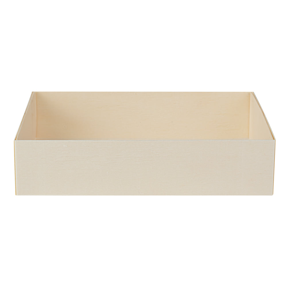 Taipei 23 oz Rectangle Poplar Short Straight Container - 6 1/4" x 4 3/4" x 1 1/2" - 100 count box