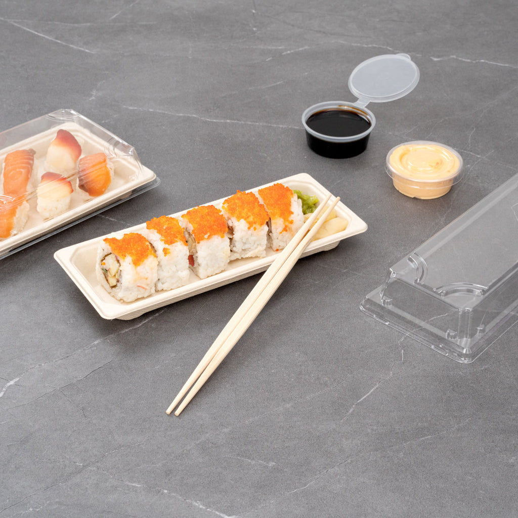 Bambuddha Natural Cedar Contour Chopsticks - Disposable - 9 1/2" x 3/4" - 1000 count box