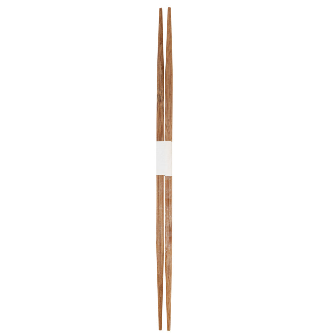 Bambuddha Carbonized Bamboo Contour Chopsticks - Disposable - 9 1/2" x 1/2" - 1000 count box