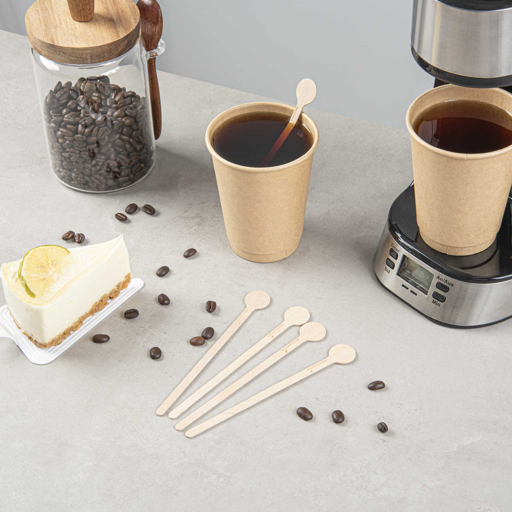 Restpresso Natural Wood Coffee Stirrer - 6" - 1000 count box