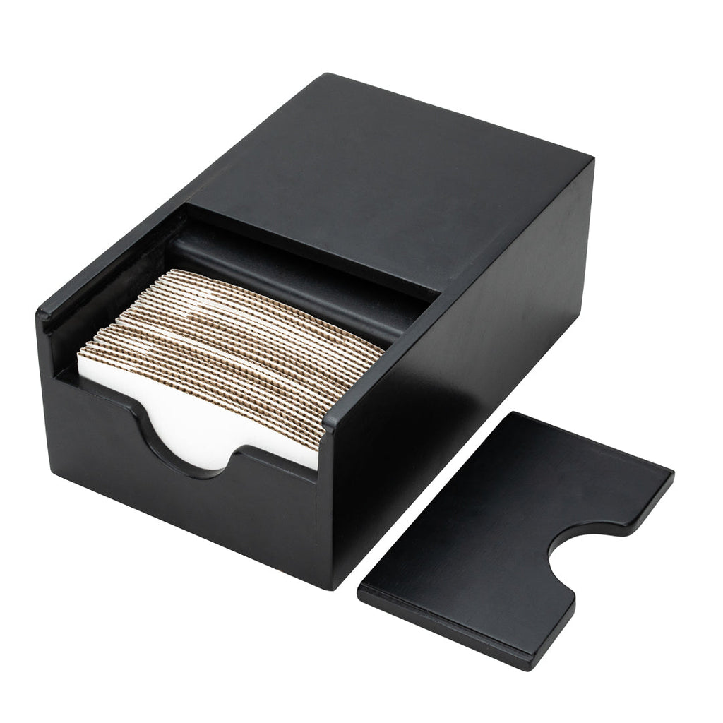 Restpresso Black Bamboo Coffee Cup Sleeve Holder - 9 1/2'' x 6'' x 3.75'' - 1 count box