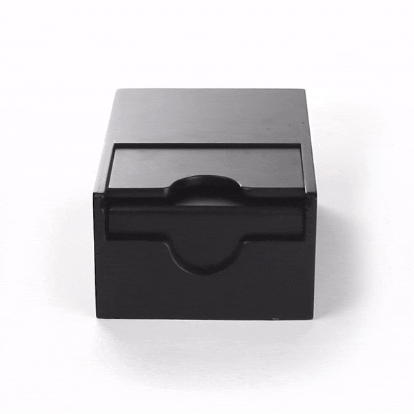 Restpresso Black Bamboo Coffee Cup Sleeve Holder - 9 1/2'' x 6'' x 3.75'' - 1 count box