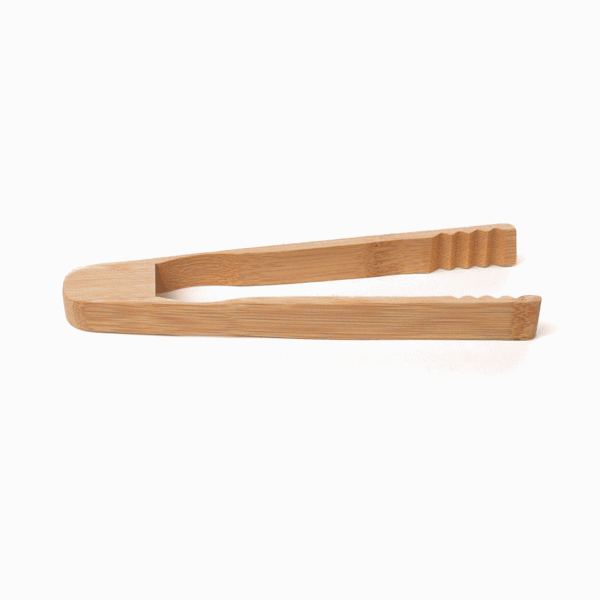 Bambuddha Natural Bamboo Ridged Tong - 7" - 100 count box