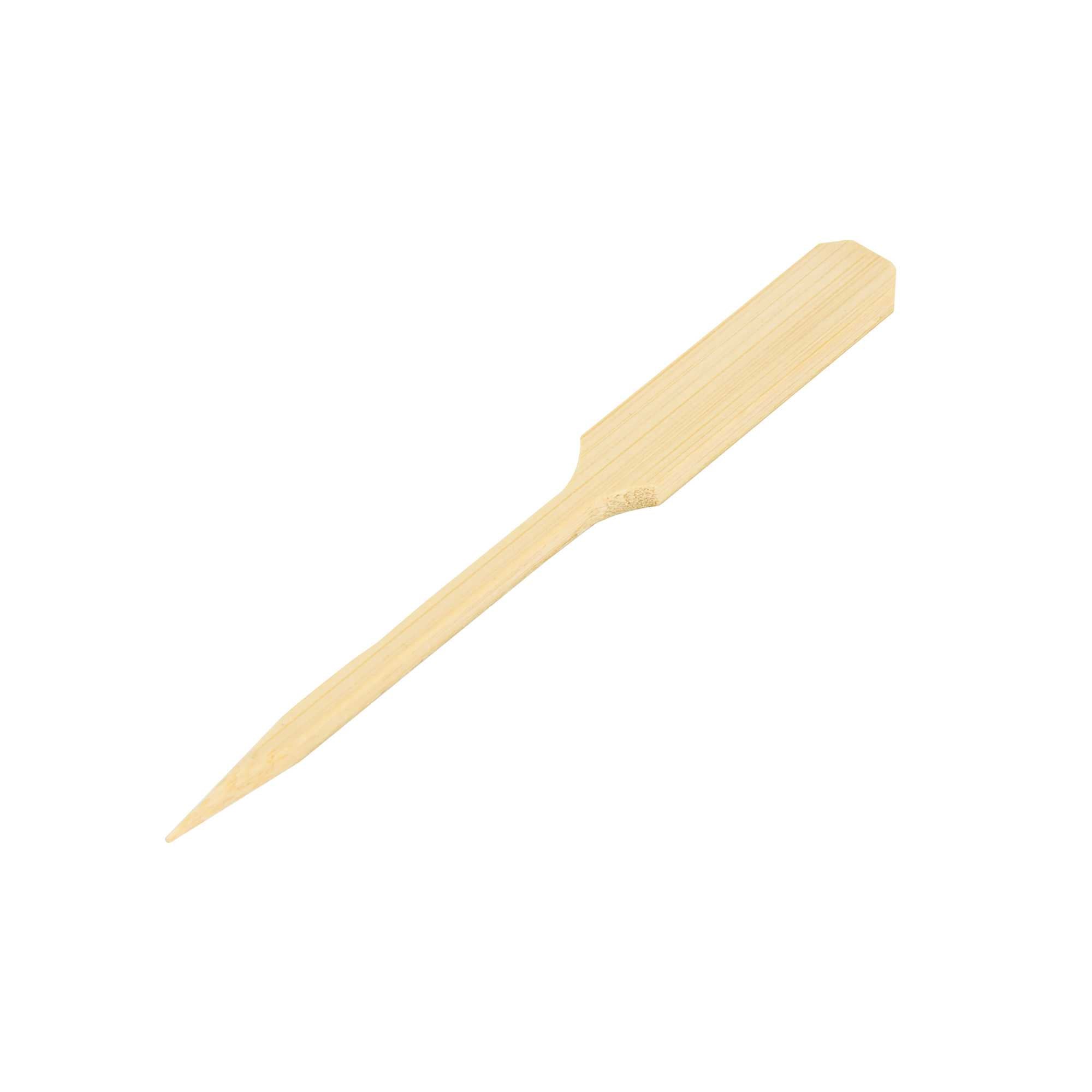 Pixy Natural Bamboo Oar Pick - 3 1/2" x 1 1/2" - 100 count box