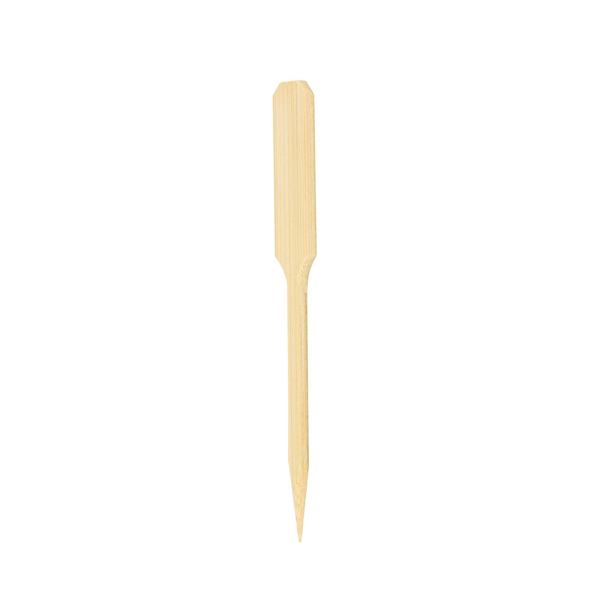 Pixy Natural Bamboo Oar Pick - 3 1/2" x 1 1/2" - 1000 count box