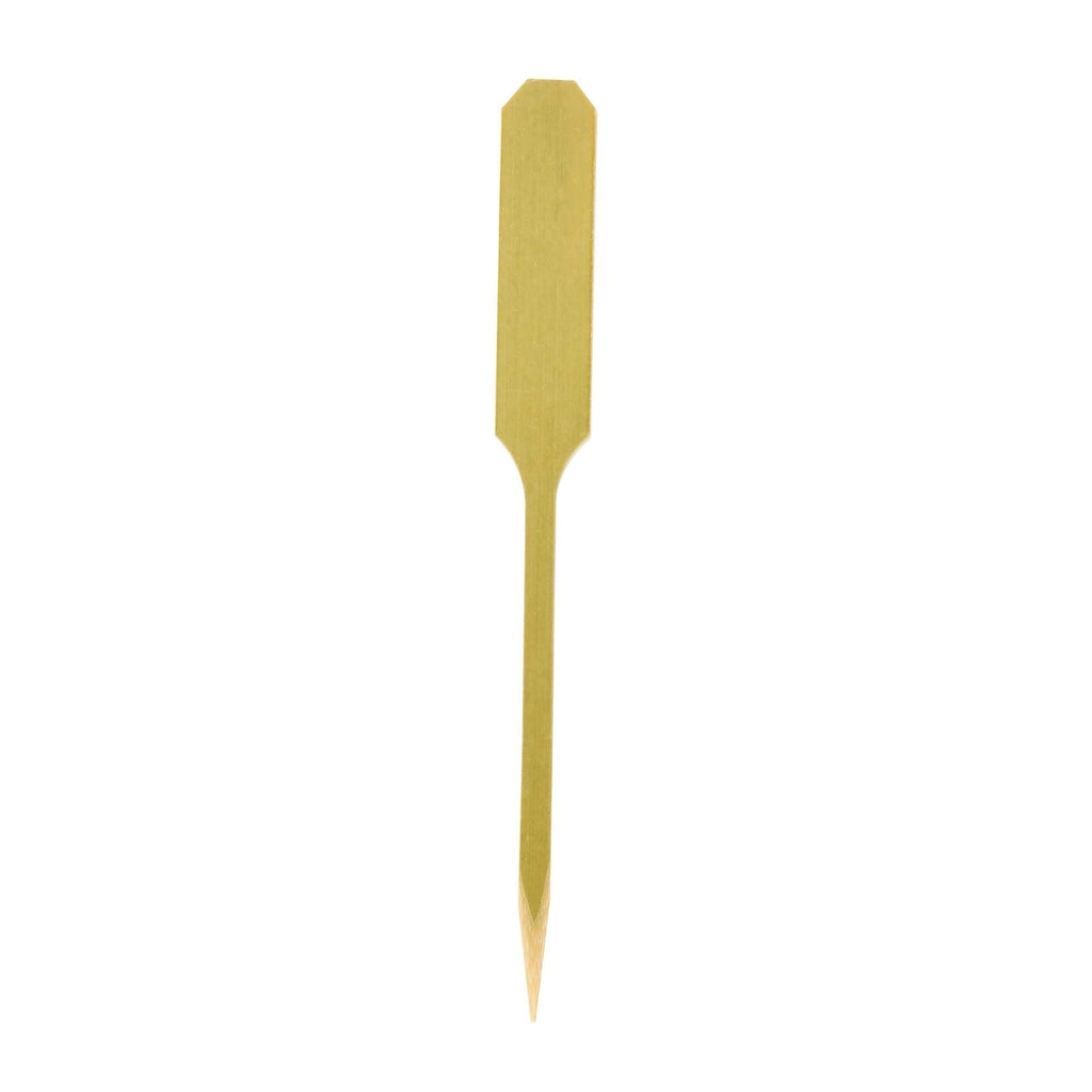 Pixy Natural Bamboo Oar Pick - 3 1/2" x 1 1/2" - 1000 count box