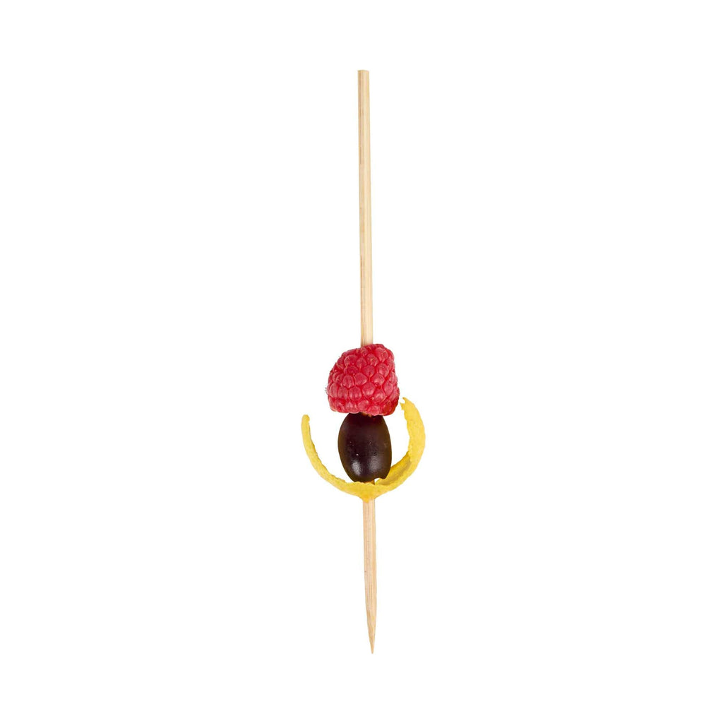 Pixy Natural Bamboo Pointed Square Skewer - 6 1/2" - 1000 count box