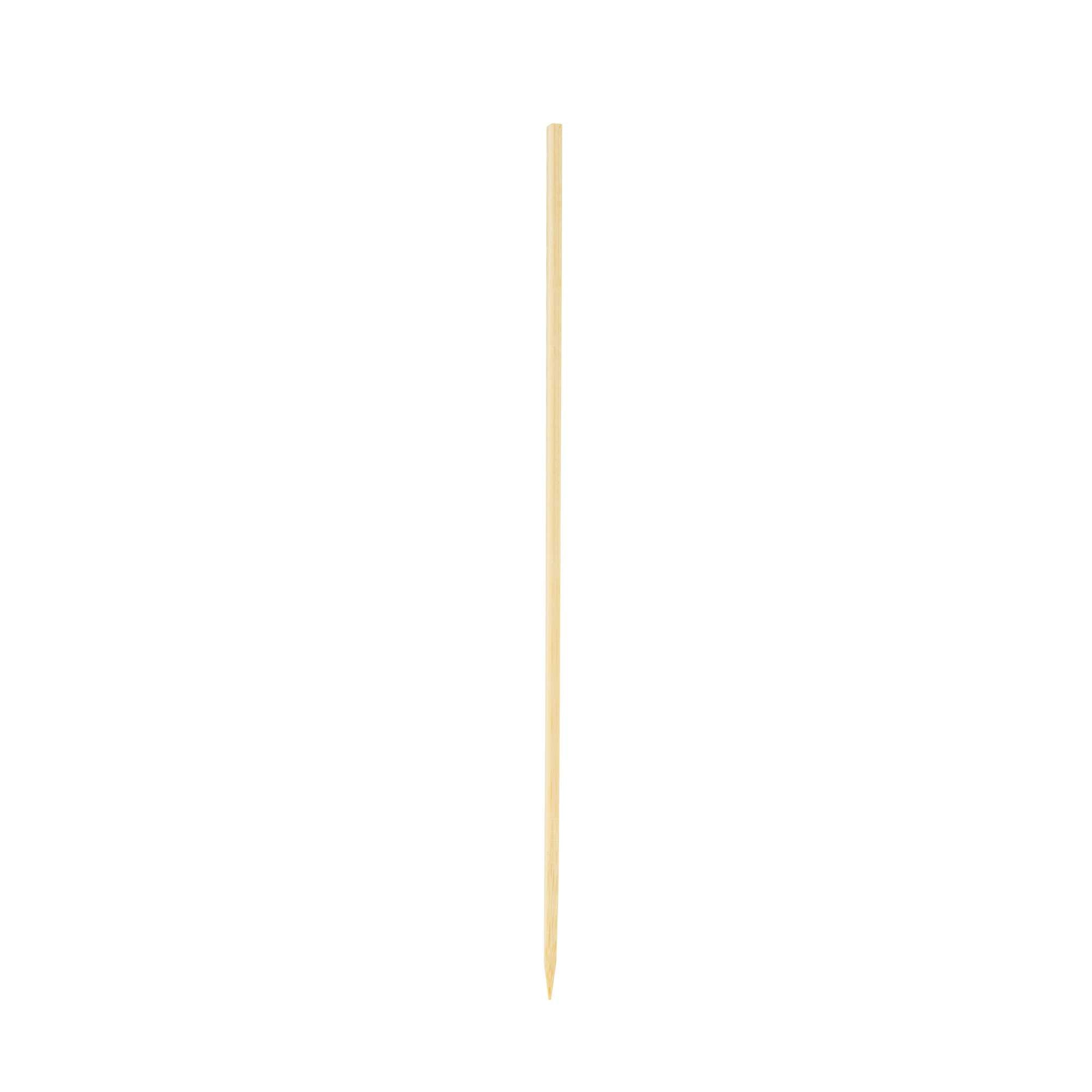 Pixy Natural Bamboo Pointed Square Skewer - 6 1/2" - 1000 count box