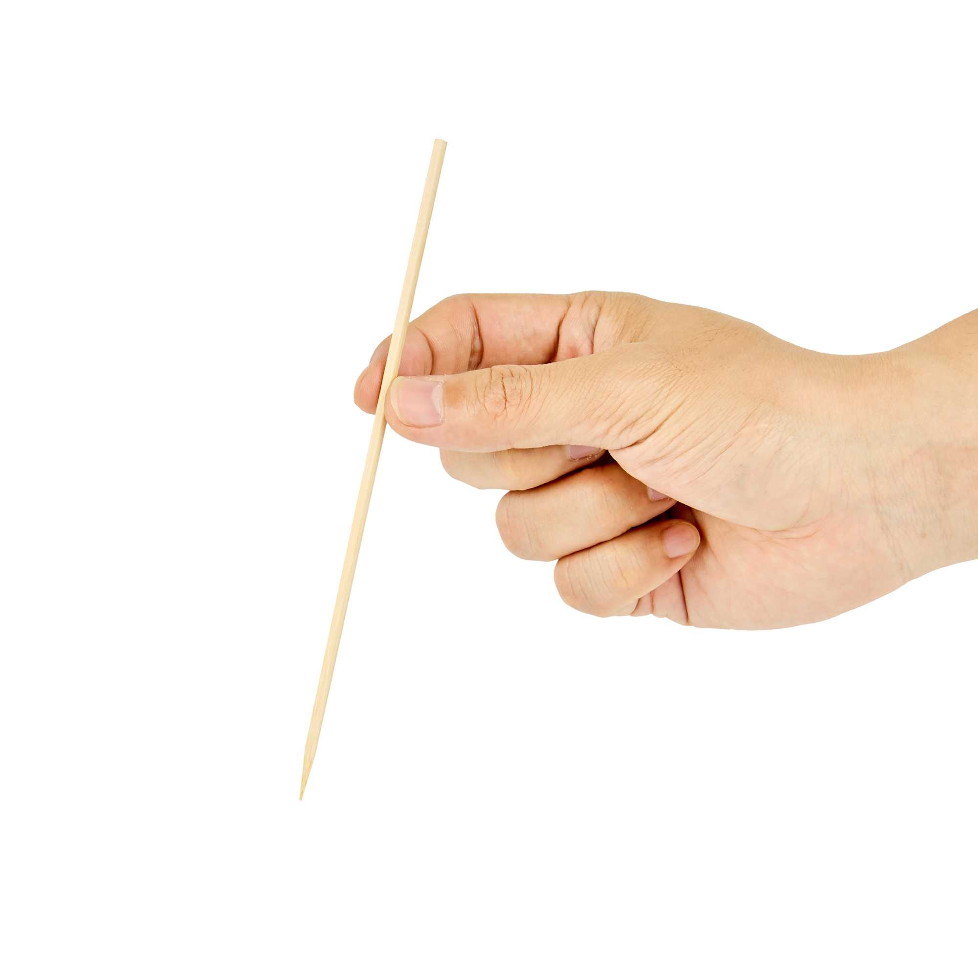 Pixy Natural Bamboo Pointed Square Skewer - 6 1/2" - 1000 count box