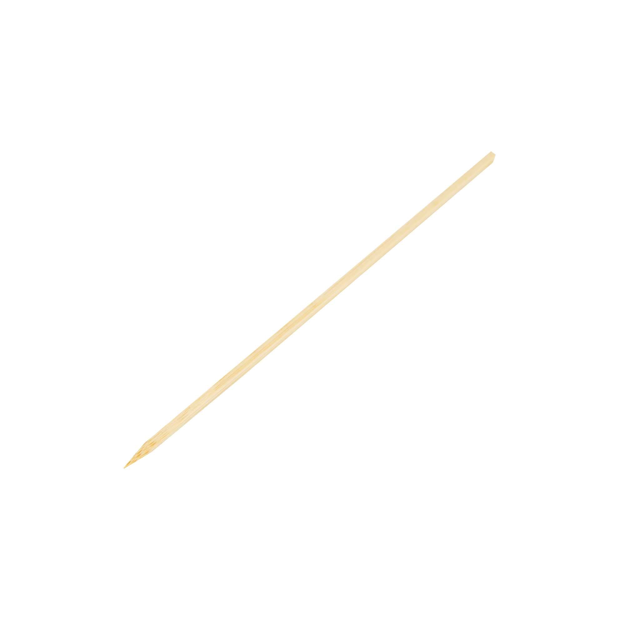 Pixy Natural Bamboo Pointed Square Skewer - 6 1/2" - 1000 count box