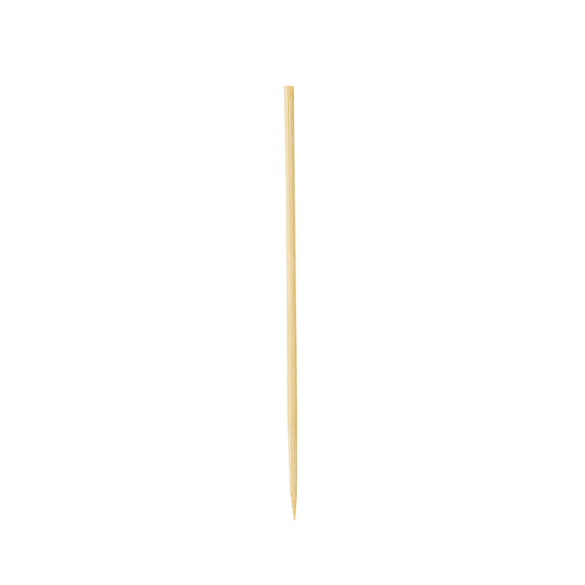 Pixy Natural Bamboo Pointed Square Skewer - 6 1/2" - 1000 count box