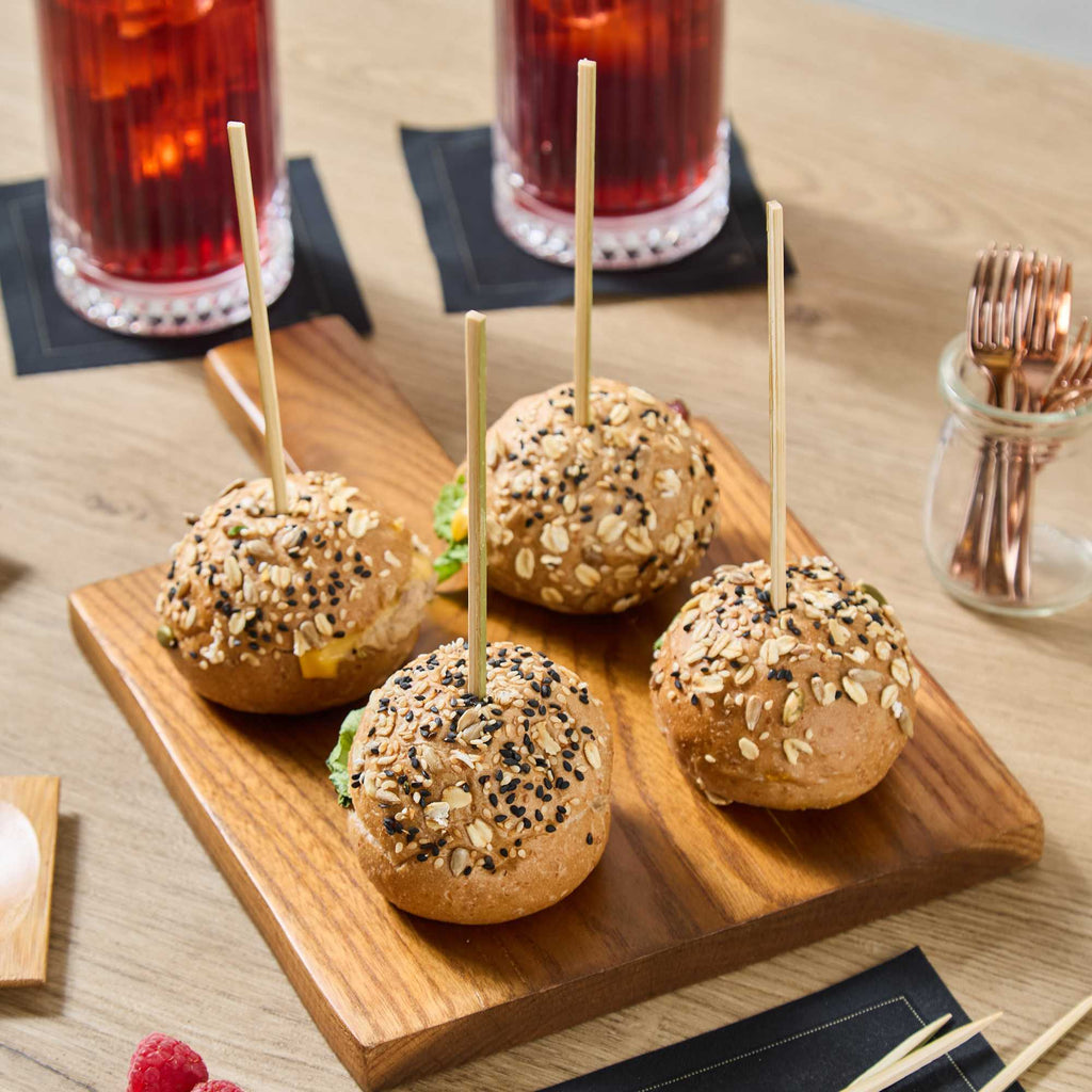 Pixy Natural Bamboo Pointed Square Skewer - 6 1/2" - 1000 count box
