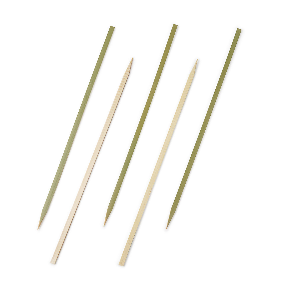 Pixy Natural Bamboo Pointed Square Skewer - 10 1/2" - 1000 count box