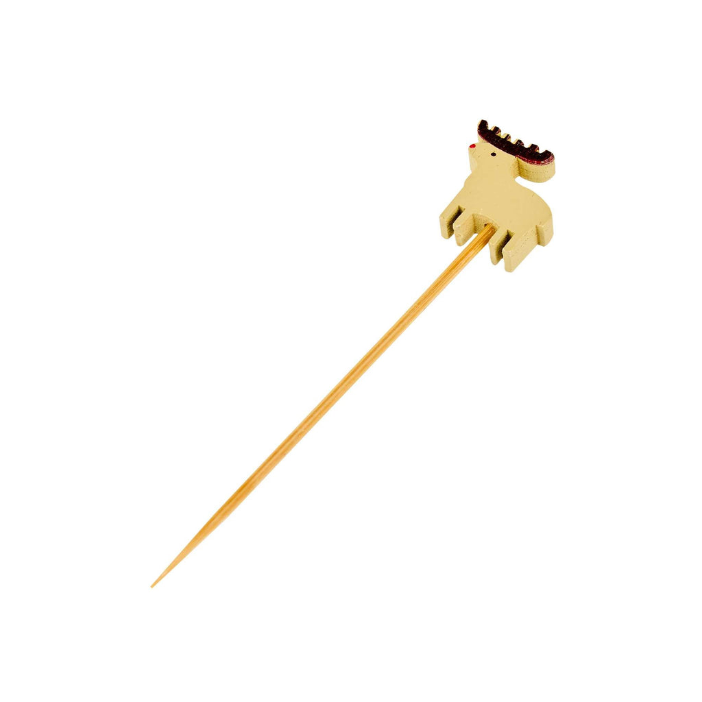 Pixy Natural Bamboo Rudolph Pick - 3 1/2" - 1000 count box