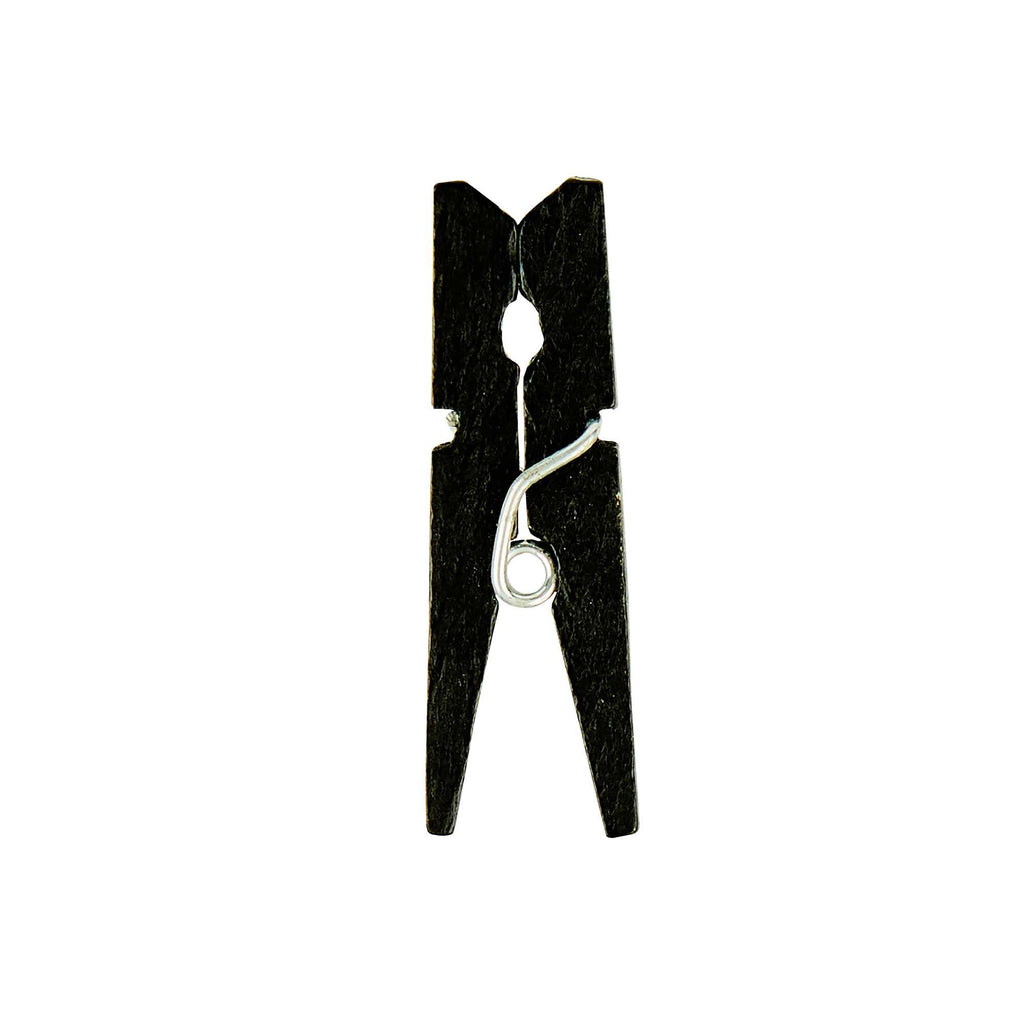 Bambuddha Black Bamboo Mini Clothespin - 1 1/4" x 1/4" x 1/4" - 500 count box