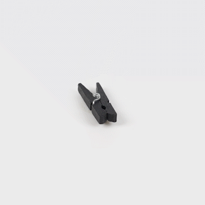 Bambuddha Black Bamboo Mini Clothespin - 1 1/4" x 1/4" x 1/4" - 500 count box