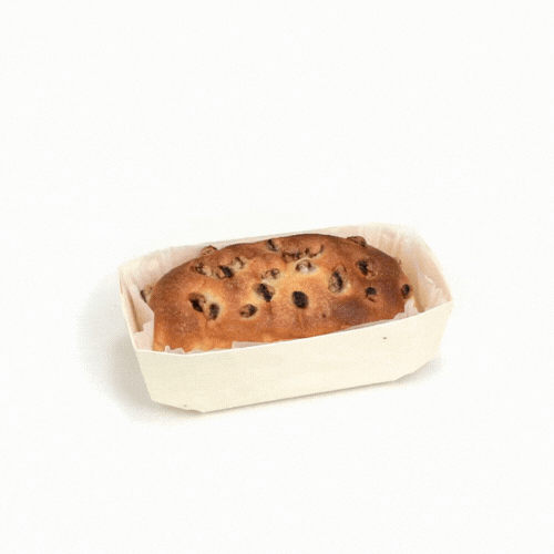 Taipei Poplar Baking / Serving Container - with Paper Liner - 7 1/4" x 4 1/2" x 2 1/4" - 100 count box