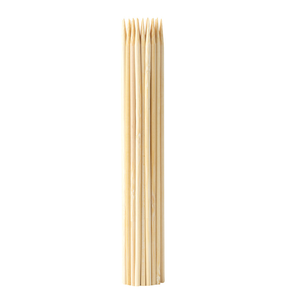 Robata Sturdy Natural Bamboo Grilling Skewer - Heavy Duty - 8" - 100 count box
