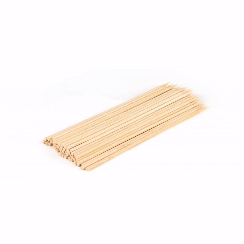 Robata Sturdy Natural Bamboo Grilling Skewer - Heavy Duty - 8" - 1000 count box