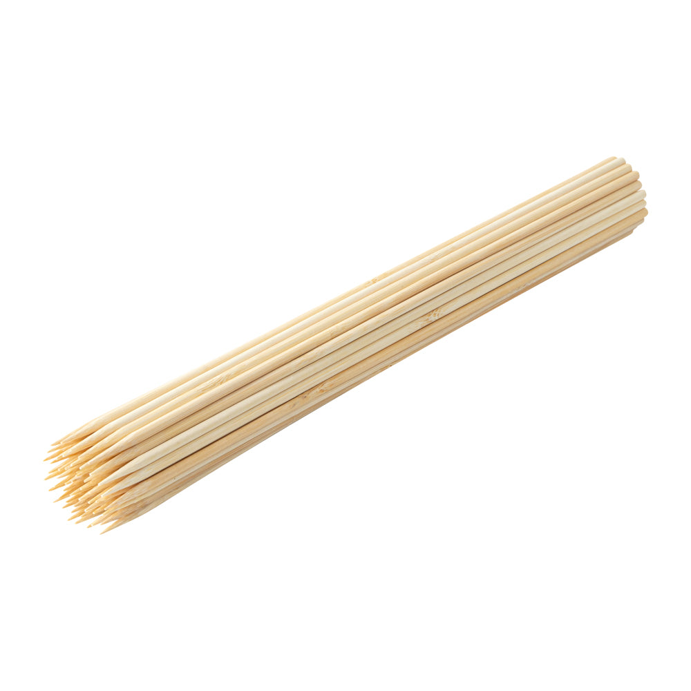 Robata Sturdy Natural Bamboo Grilling Skewer - Heavy Duty - 12" - 100 count box
