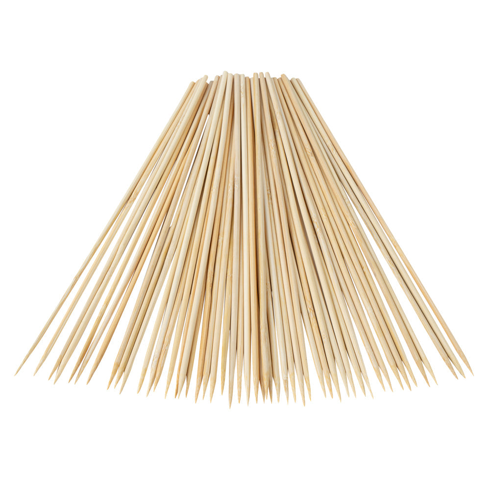 Robata Sturdy Natural Bamboo Grilling Skewer - Heavy Duty - 12" - 100 count box