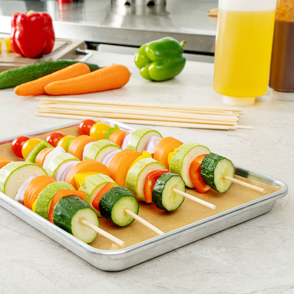 Robata Sturdy Natural Bamboo Grilling Skewer - Heavy Duty - 12" - 100 count box